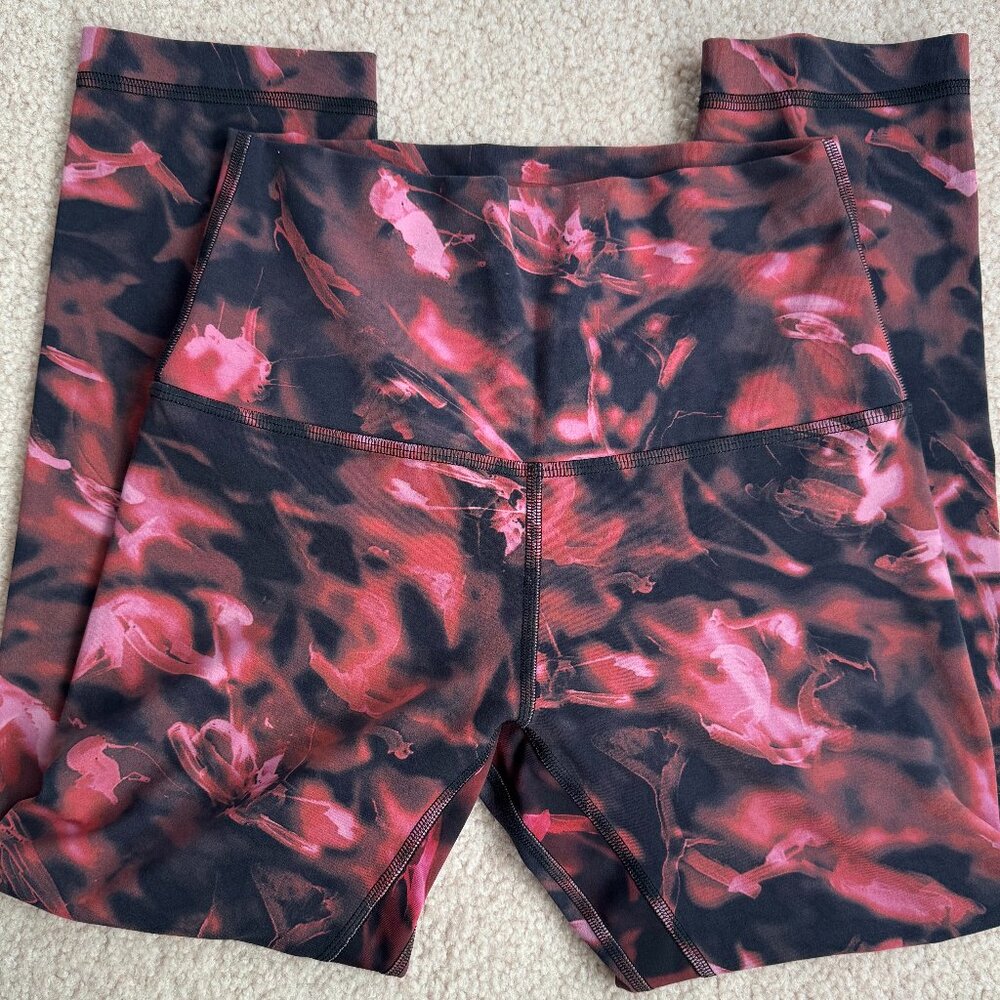 Lululemon Align High-Rise Crop 21" Intensity Pink Blossom Multi Size 4